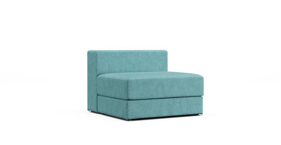 Jattebo 1.5-Seat Storage Module Cover - Care+ Tweed Mineral Blue