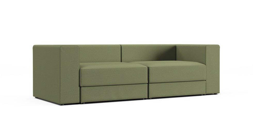 Jattebo 3-seat Modular Sofa Cover - Care+ Canvas Sage