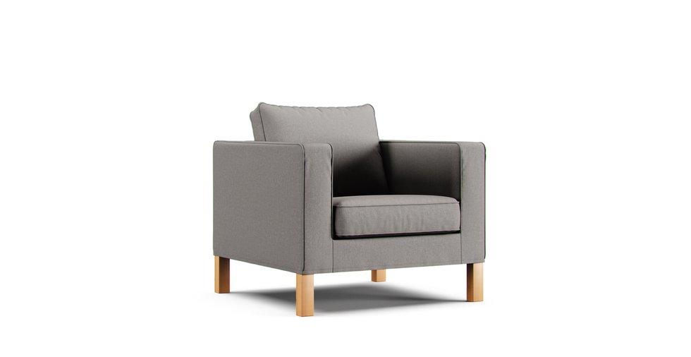 Karlanda Armchair Cover - Care+ Canvas Ash