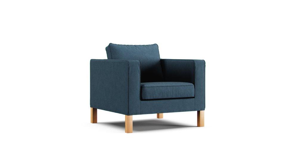 Karlanda Armchair Cover - Care+ Tweed Teal