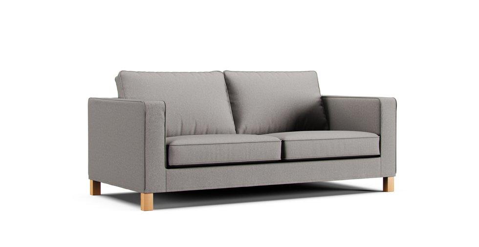 Karlanda 2 Seater Sofa Bed Cover - Care+ Canvas Ash