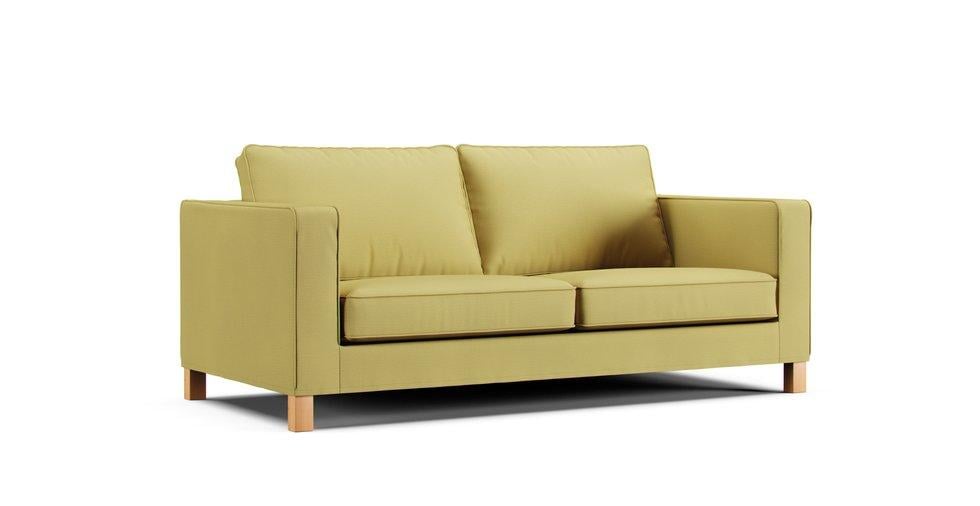 Karlanda 2 Seater Sofa Bed Cover - Care+ Tweed Amber