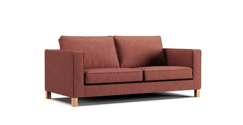 Karlanda 2 Seater Sofa Bed Cover - Care+ Tweed Sunset