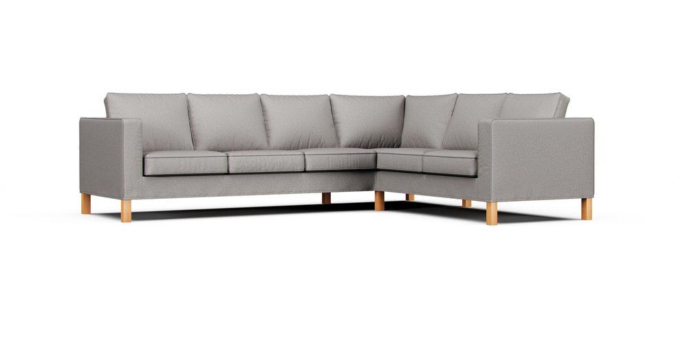 Karlanda Corner Sofa Cover - Care+ Canvas Ash