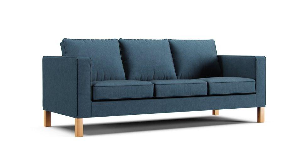 Karlanda 3 Seater Sofa Cover - Care+ Tweed Teal