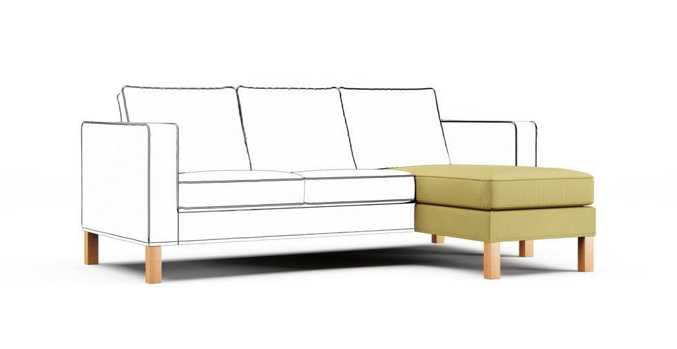 Karlanda Chaise Lounge Add On Unit Cover - Care+ Tweed Amber