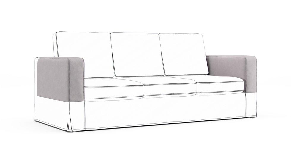 Karlanda Armrest Protector Covers — Add On - Everyday Weave Pebble