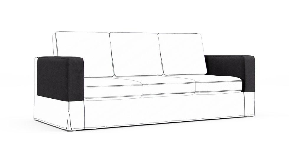 Karlanda Armrest Protector Covers — Add On - Everyday Weave Storm