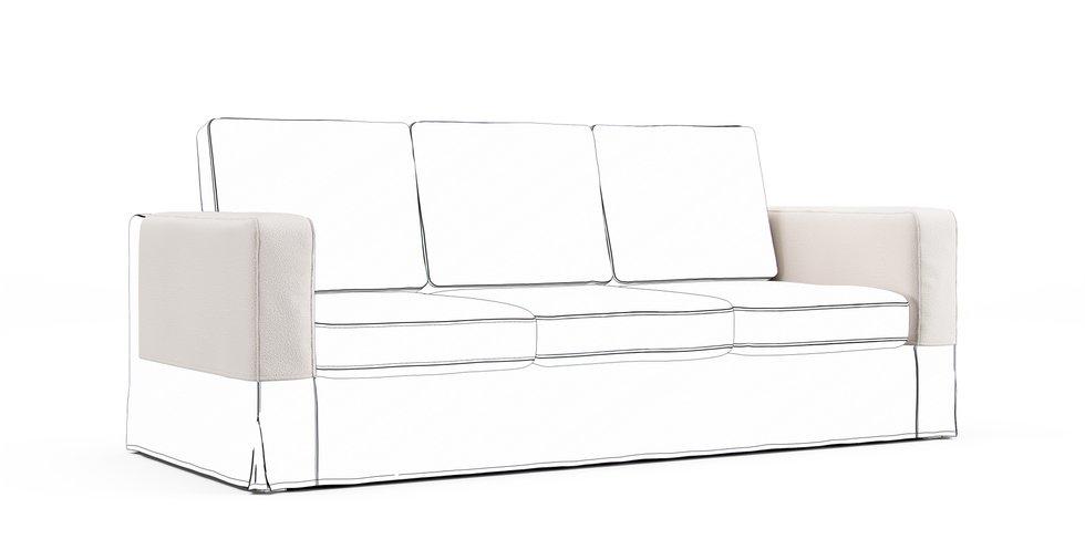 Karlanda Armrest Protector Covers — Add On - Mod Boucle Cream