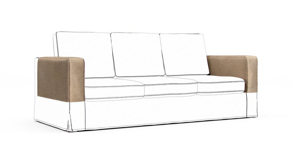 Karlanda Armrest Protector Covers — Add On - Signature Velvet Sand