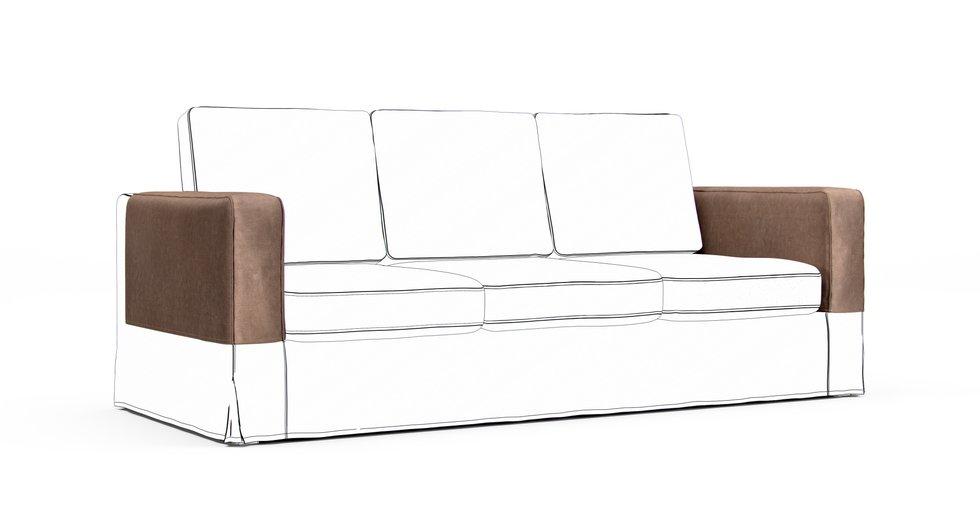 Karlanda Armrest Protector Covers — Add On - Signature Velvet Hazel