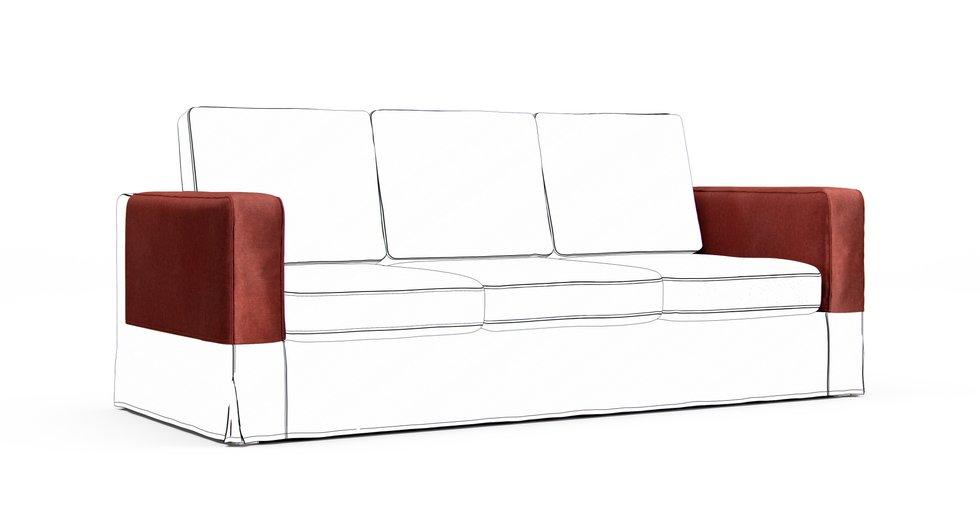 Karlanda Armrest Protector Covers — Add On - Signature Velvet Sunset