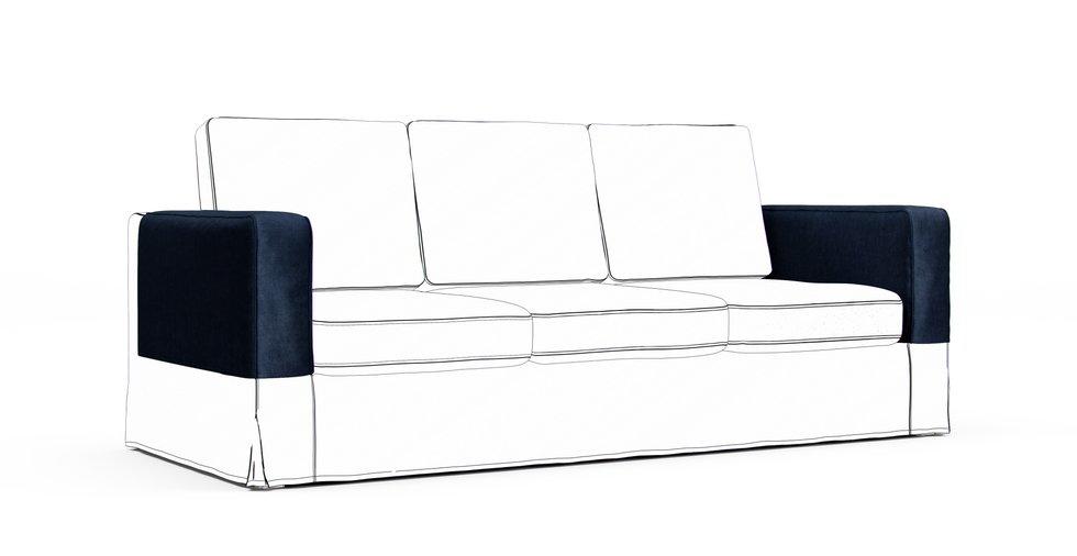 Karlanda Armrest Protector Covers — Add On - Signature Velvet Midnight