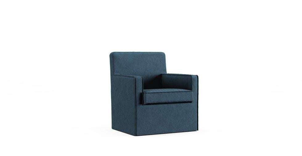 Karlstad Armchair (Small) Cover - Care+ Tweed Teal