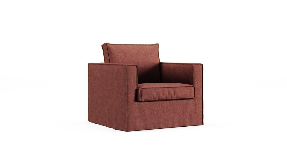 Karlstad Armchair Cover - Care+ Tweed Sunset