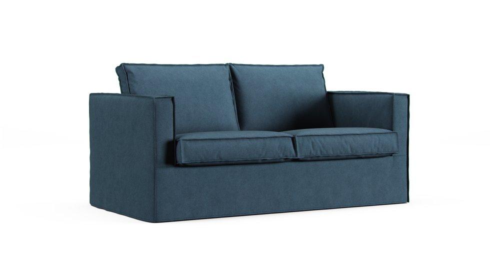 Housse de canapé Karlstad 2 places - Care+ Tweed Teal