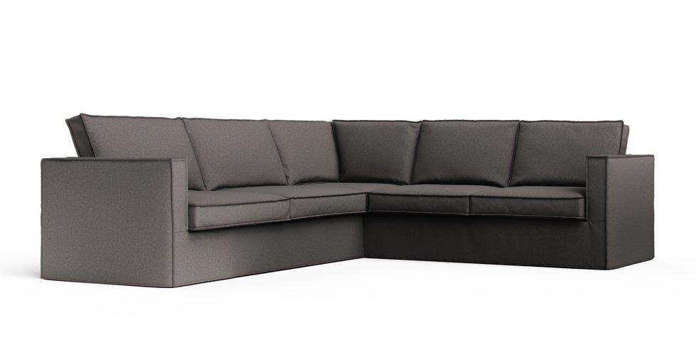 Karlstad Corner Sofa Cover - Care+ Canvas Ash