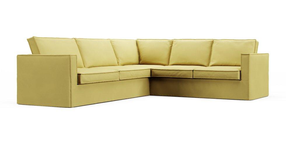 Karlstad Corner Sofa Cover - Care+ Tweed Amber