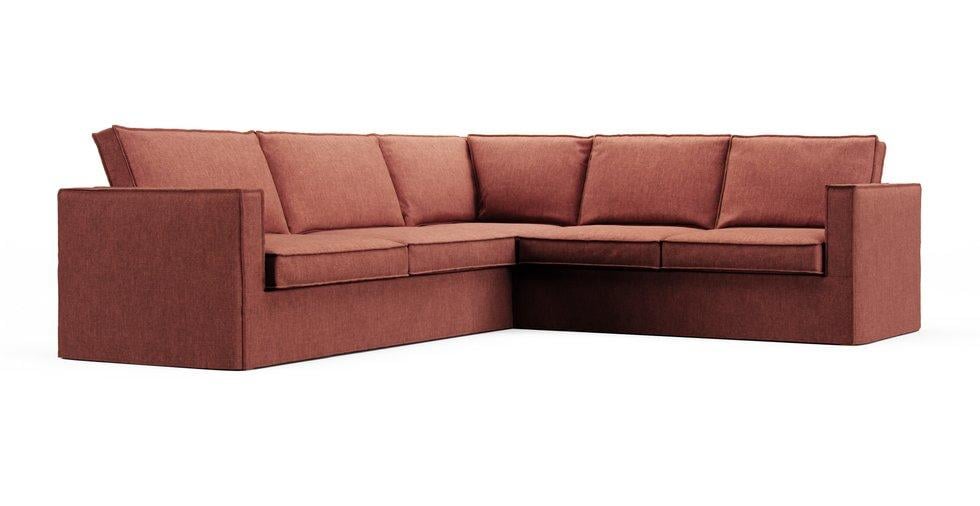 Karlstad Corner Sofa Cover - Care+ Tweed Sunset