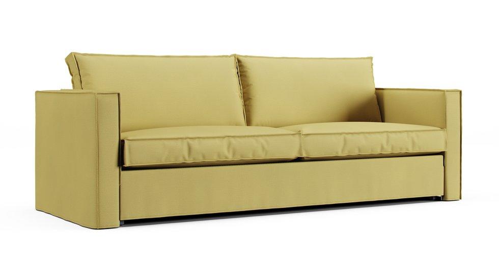 Karlstad Sofa Bed Cover - Care+ Tweed Amber