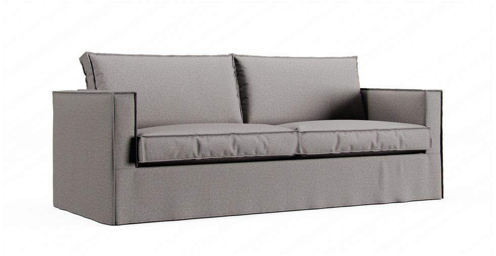 Karlstad 3 Seater Sofa Cover - Care+ Canvas Ash