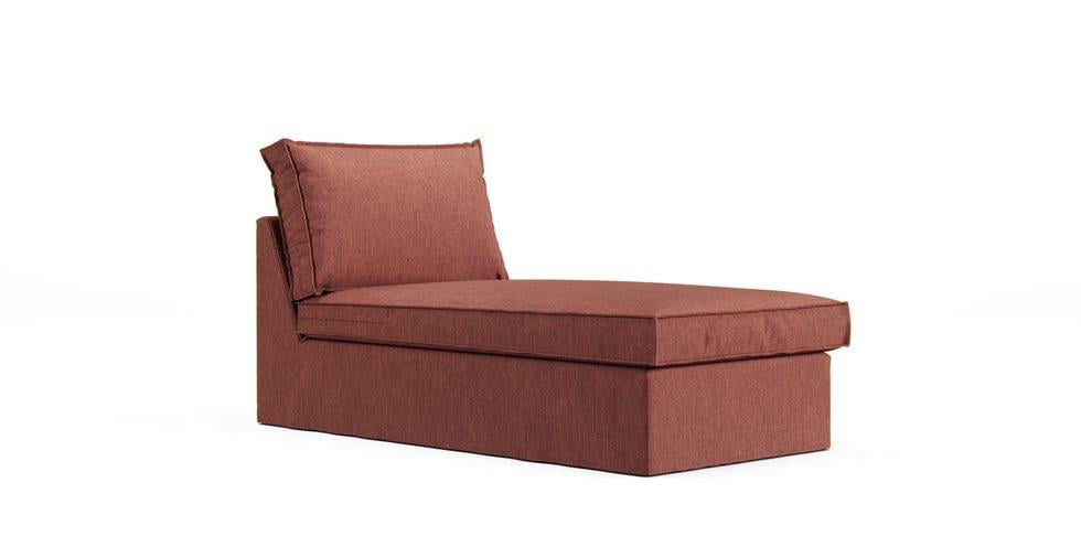 Karlstad Chaise Lounge Stand Alone Cover - Care+ Tweed Sunset