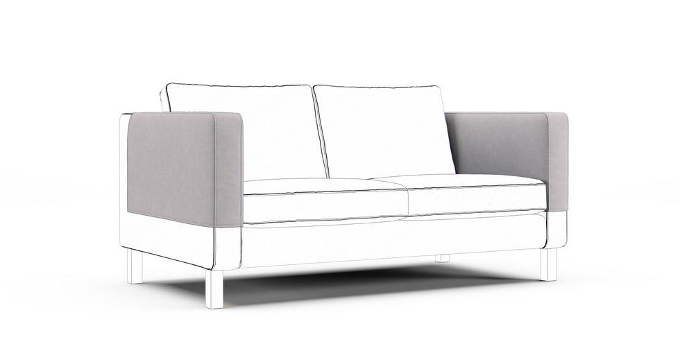 Karlstad Armrest Protector Covers — Add On - Everyday Weave Pebble