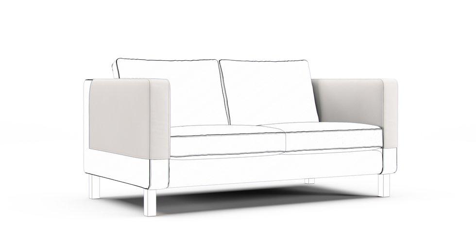 Karlstad Armrest Protector Covers — Add On - Signature Microfiber Cream