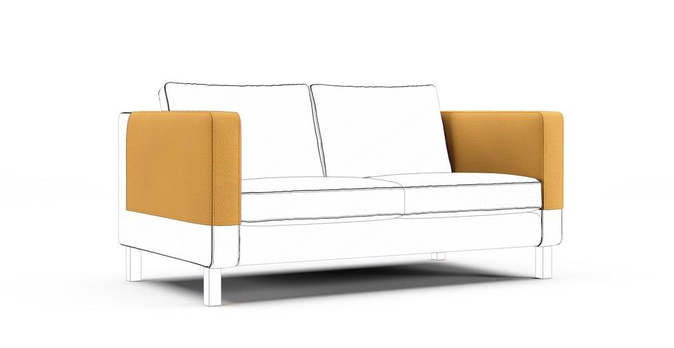 Karlstad Armrest Protector Covers — Add On - Mod Boucle Amber