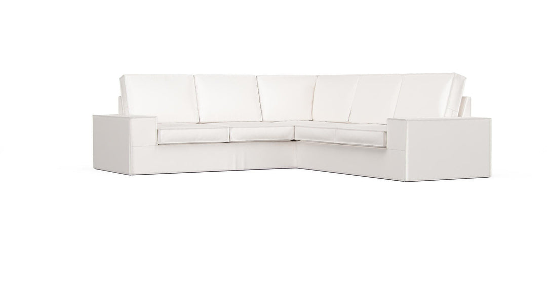 Kivik 4-seat Sectional Sofa Cover - Care+ Canvas Sage