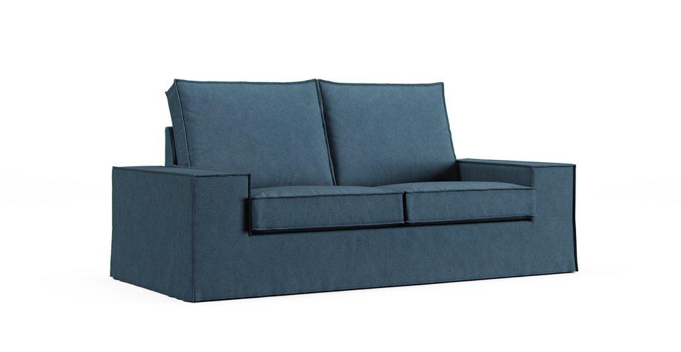 Kivik 2 Seater Sofa Cover - Care+ Tweed Teal