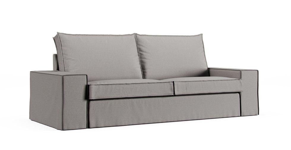 Kivik Sofa Bed Cover - Care+ Canvas Ash