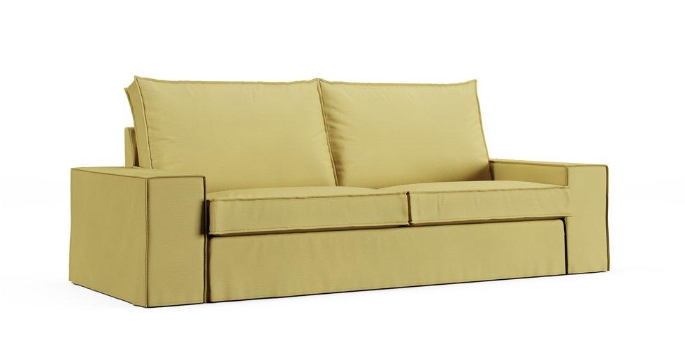 Kivik Sofa Bed Cover - Care+ Tweed Amber