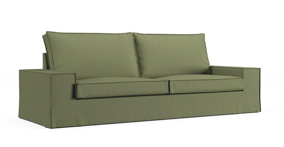 Kivik 3.5 Seater Sofa Cover - Care+ Canvas Sage