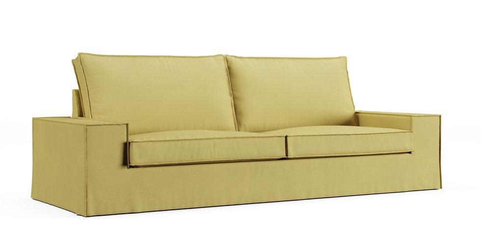 Kivik 3.5 Seater Sofa Cover - Care+ Tweed Amber
