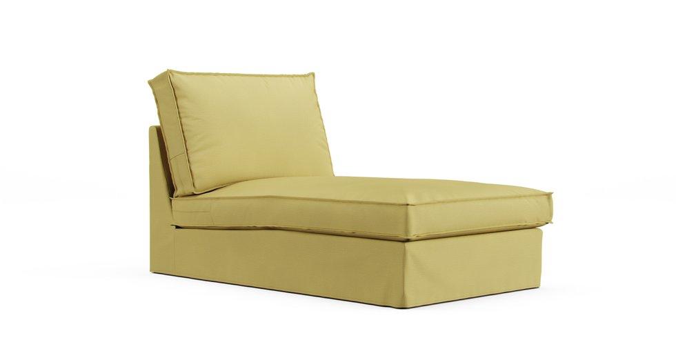 Kivik Chaise Lounge Cover - Care+ Tweed Amber