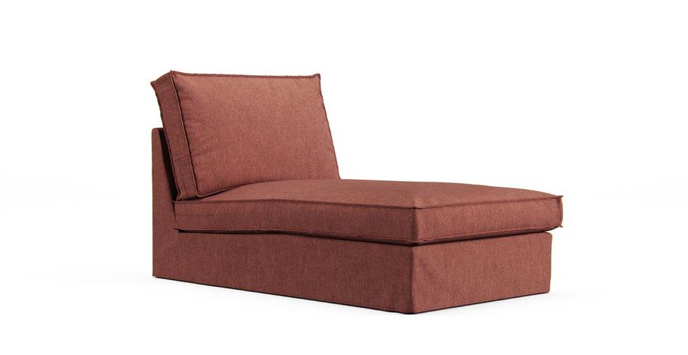 Kivik Chaise Lounge Cover - Care+ Tweed Sunset