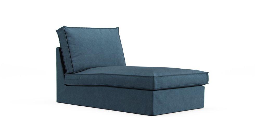 Kivik Chaise Lounge Cover - Care+ Tweed Teal