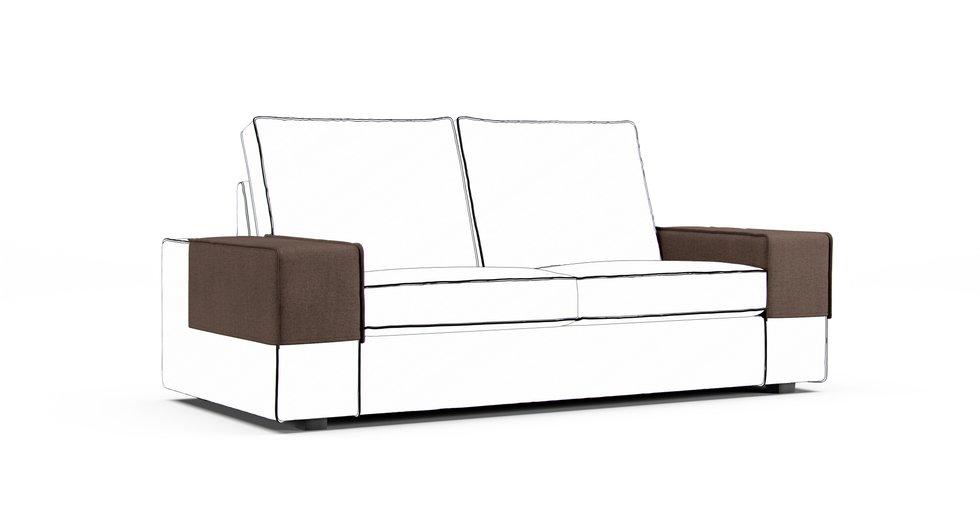 Kivik Armrest Protector Covers — Add On - Mod Chenille Espresso