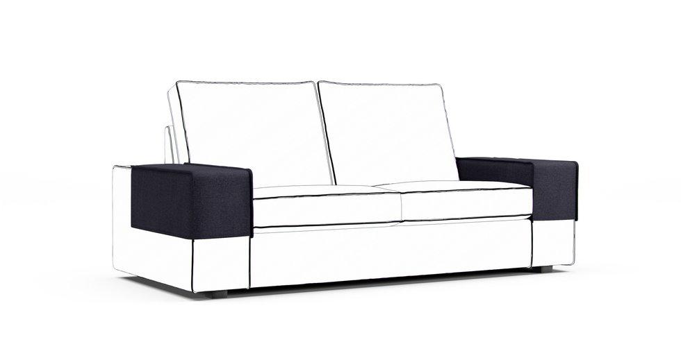 Kivik Armrest Protector Covers — Add On - Mod Chenille Denim