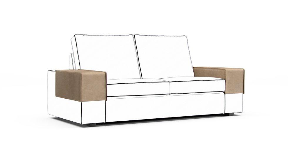 Kivik Armrest Protector Covers — Add On - Signature Velvet Sand