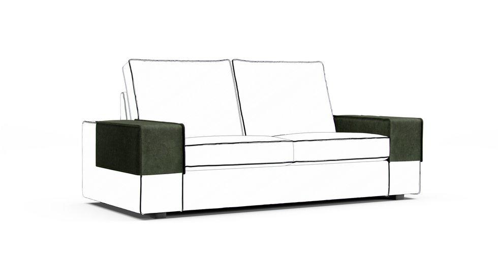 Kivik Armrest Protector Covers — Add On - Signature Velvet Bayleaf