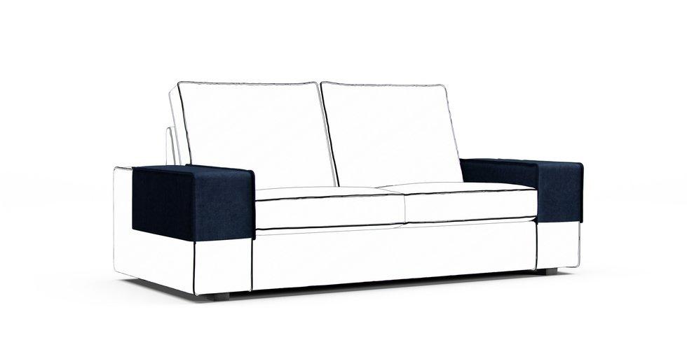 Kivik Armrest Protector Covers — Add On - Signature Velvet Midnight