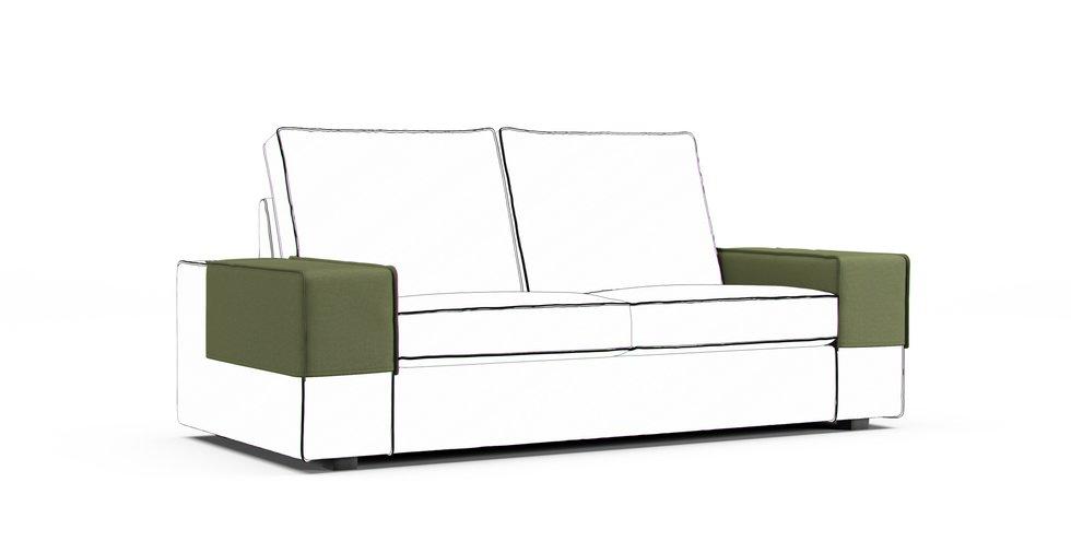 Kivik Armrest Protector Covers — Add On - Care+ Canvas Sage