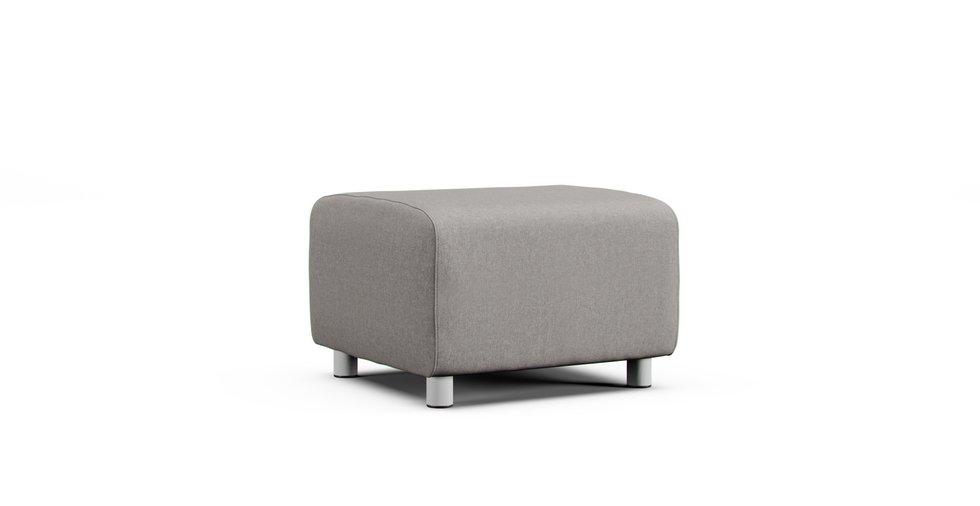 Klippan Footstool Cover - Care+ Canvas Ash