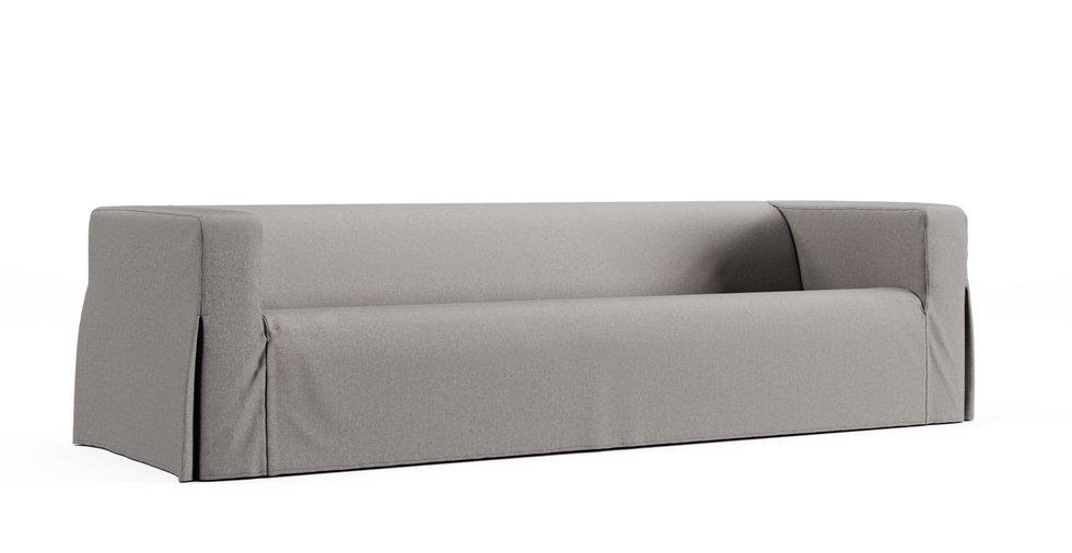 Klippan 4 Seater Sofa Cover - Care+ Canvas Ash