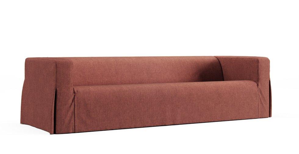Klippan 4 Seater Sofa Cover - Care+ Tweed Sunset