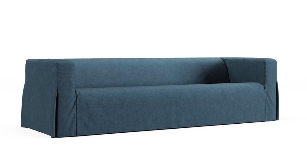 Klippan 4 Seater Sofa Cover - Care+ Tweed Teal