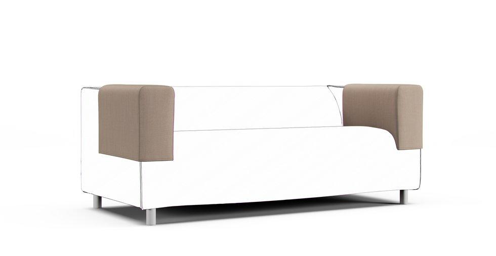 Klippan Armrest Protector Covers — Add On - Sunbrella® Canvas Flax