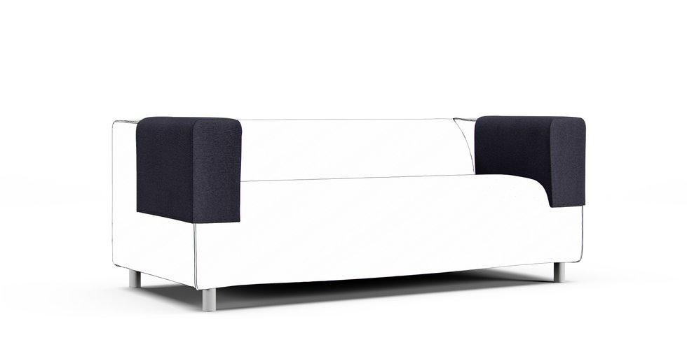 Klippan Armrest Protector Covers — Add On - Mod Chenille Denim